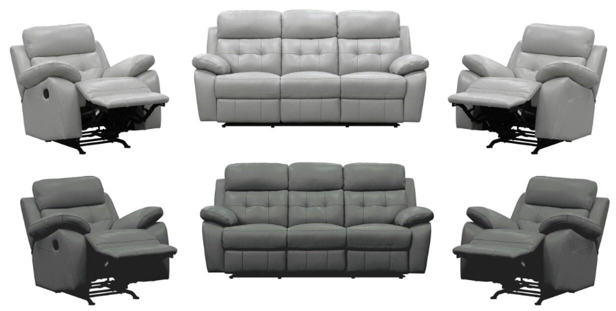 Cosmic 3 Seater Leather Reclining Lounge Suite Main Cosmic 3 Seater Leather Reclining Lounge Suite Main