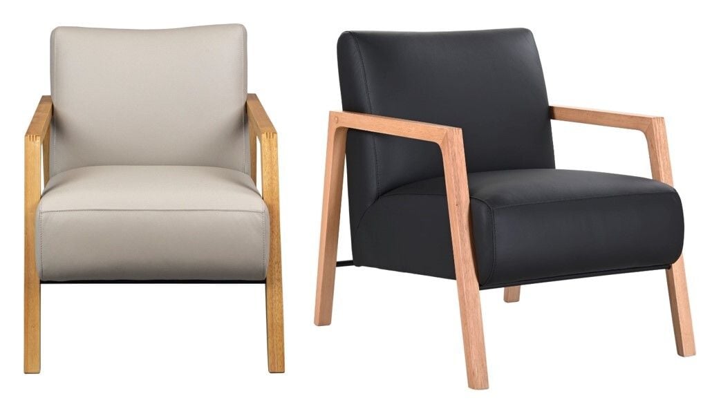 Mason Leather Accent Chair Main Mason Leather Accent Chair Main