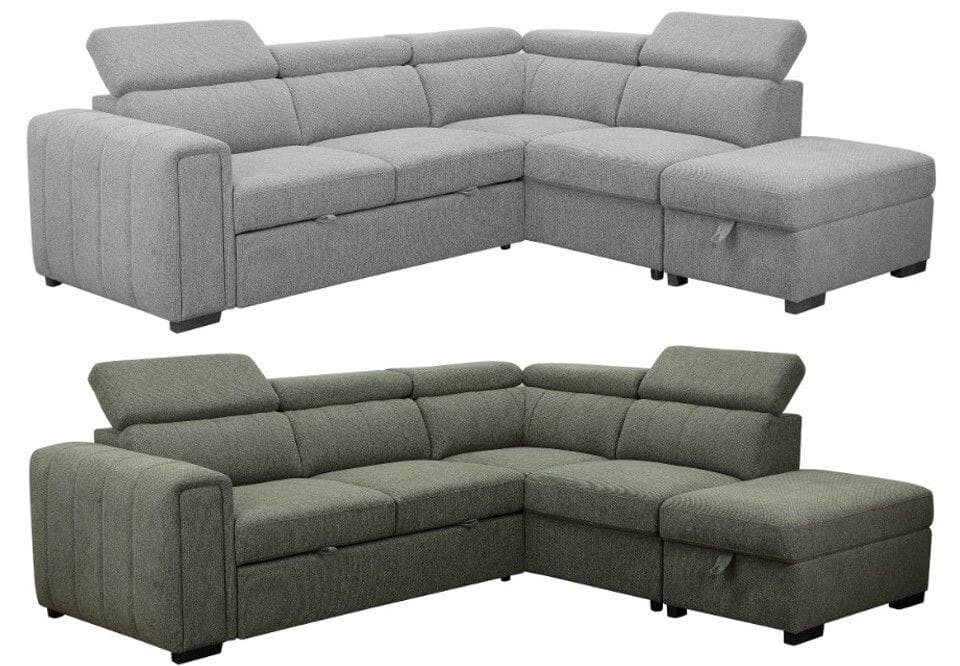 Odelia Chaise Lounge with Sofa Bed & Ottoman