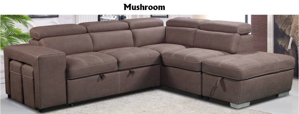 Positano 2 Seater Chaise Lounge with Sofa Bed & Ottoman Related