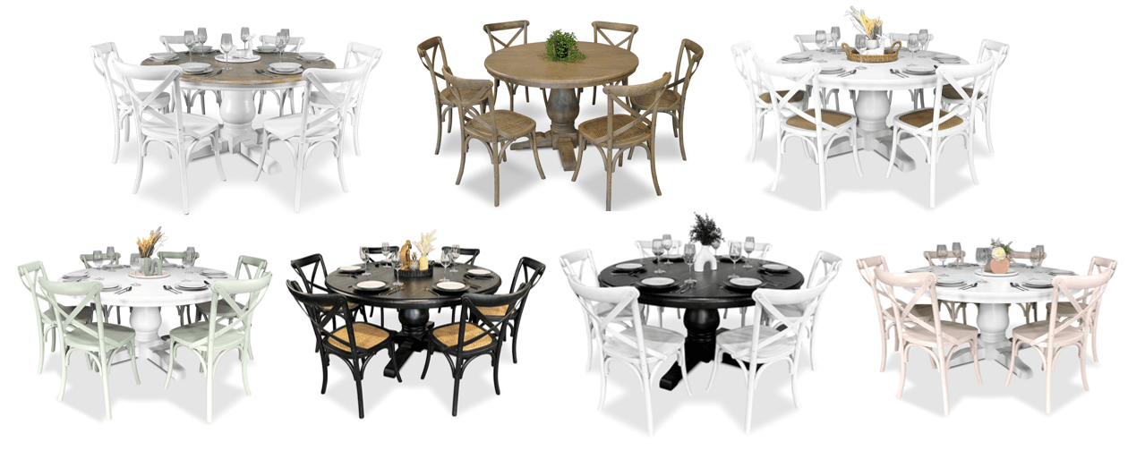 Bristol 7 Piece Dining Suite with Crossback Chairs - 1500mm