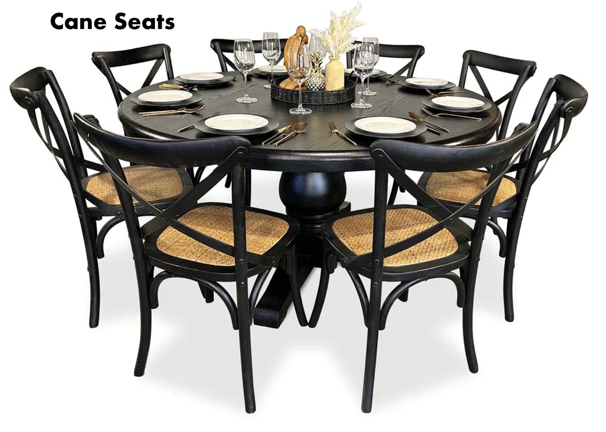 Bristol 9 Piece Dining Suite with Crossback Chairs - 1500mm Related Bristol 9 Piece Dining Suite with Crossback Chairs - 1500mm Related
