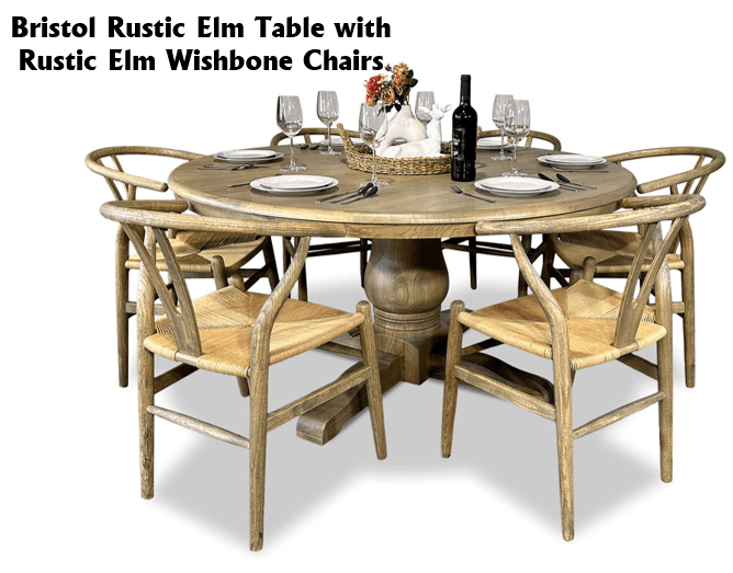Bristol 7 Piece Dining Suite with Wishbone Chairs - 1500mm Related Bristol 7 Piece Dining Suite with Wishbone Chairs - 1500mm Related
