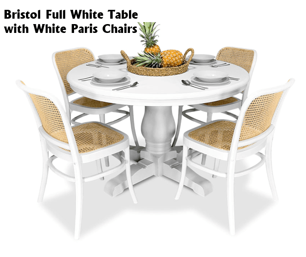 Bristol 5 Piece Dining Suite with Paris Chairs - 1200mm Related Bristol 5 Piece Dining Suite with Paris Chairs - 1200mm Related