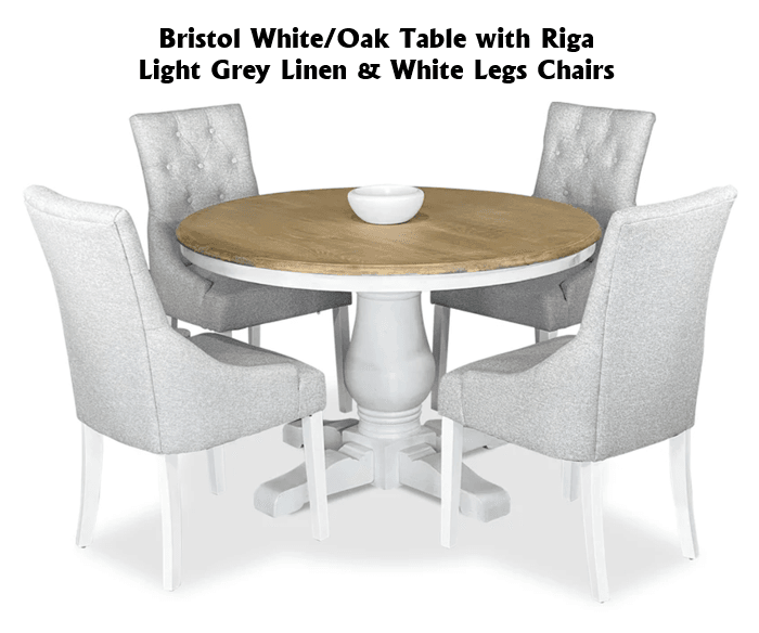 Bristol 5 Piece Dining Suite with Riga Chairs - 1200mm Related Bristol 5 Piece Dining Suite with Riga Chairs - 1200mm Related