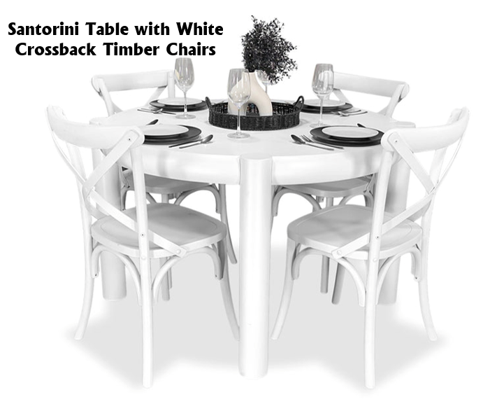 Santorini 5 Piece Dining Suite - Crossback Chairs Related