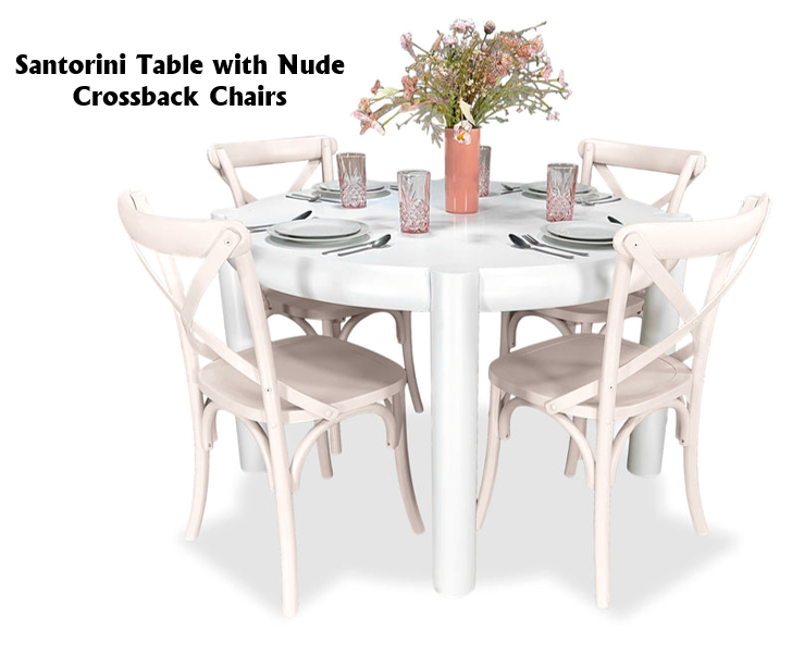 Santorini 5 Piece Dining Suite - Crossback Chairs Related