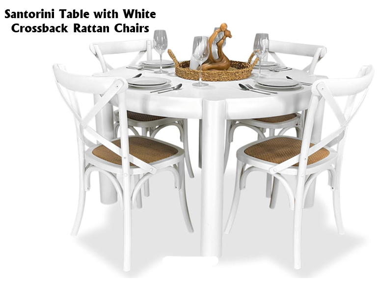 Santorini 5 Piece Dining Suite - Crossback Chairs Related