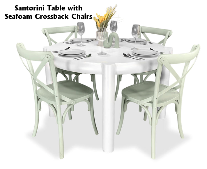 Santorini 5 Piece Dining Suite - Crossback Chairs Related