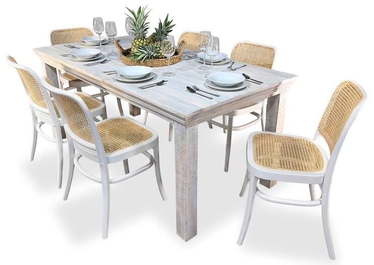 Jakarta 7 Piece Dining Suite with Paris Chairs Main Jakarta 7 Piece Dining Suite with Paris Chairs Main