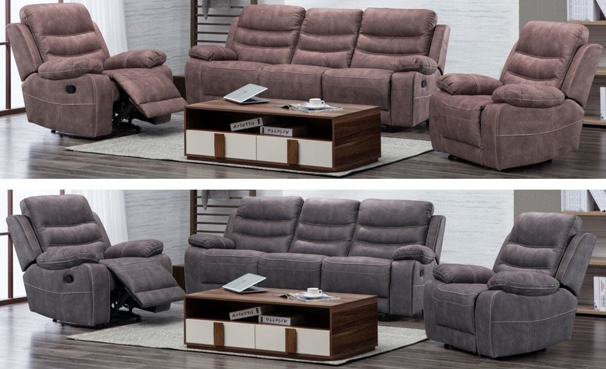 Brooklyn 3 Seater Reclining Lounge Suite