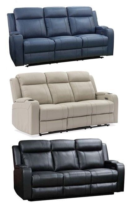 Arnold 3 Seater Leather Electric Lounge