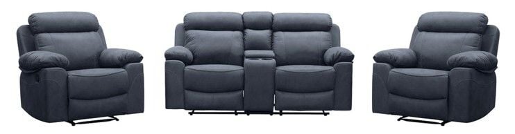 London 2 Seater with Console Reclining Suite
