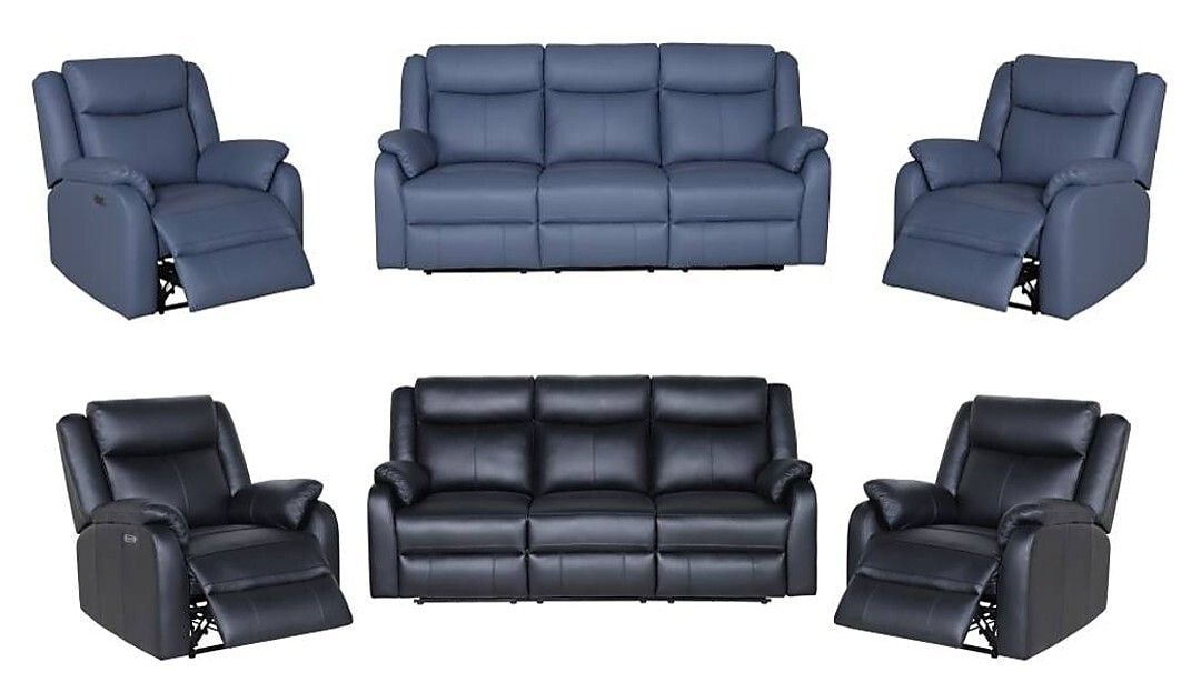 Pinnacles 3 Seater Electric Leather Lounge Suite