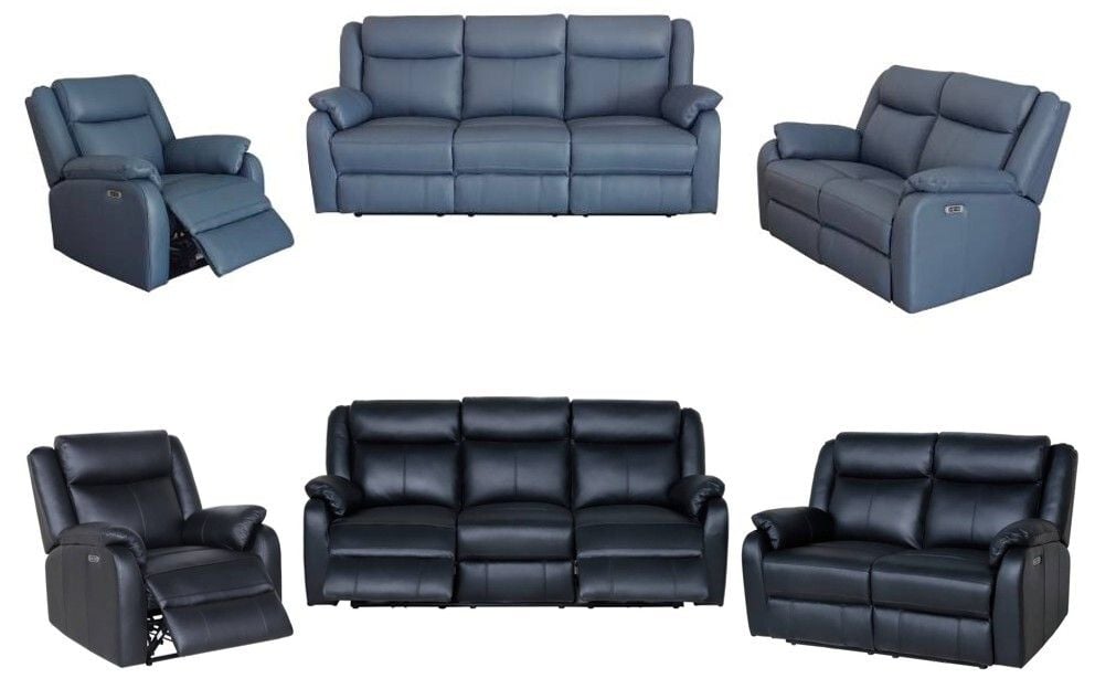 Pinnacles 3 + 2 + 1 Seater Electric Leather Lounge Suite Main Pinnacles 3 + 2 + 1 Seater Electric Leather Lounge Suite Main