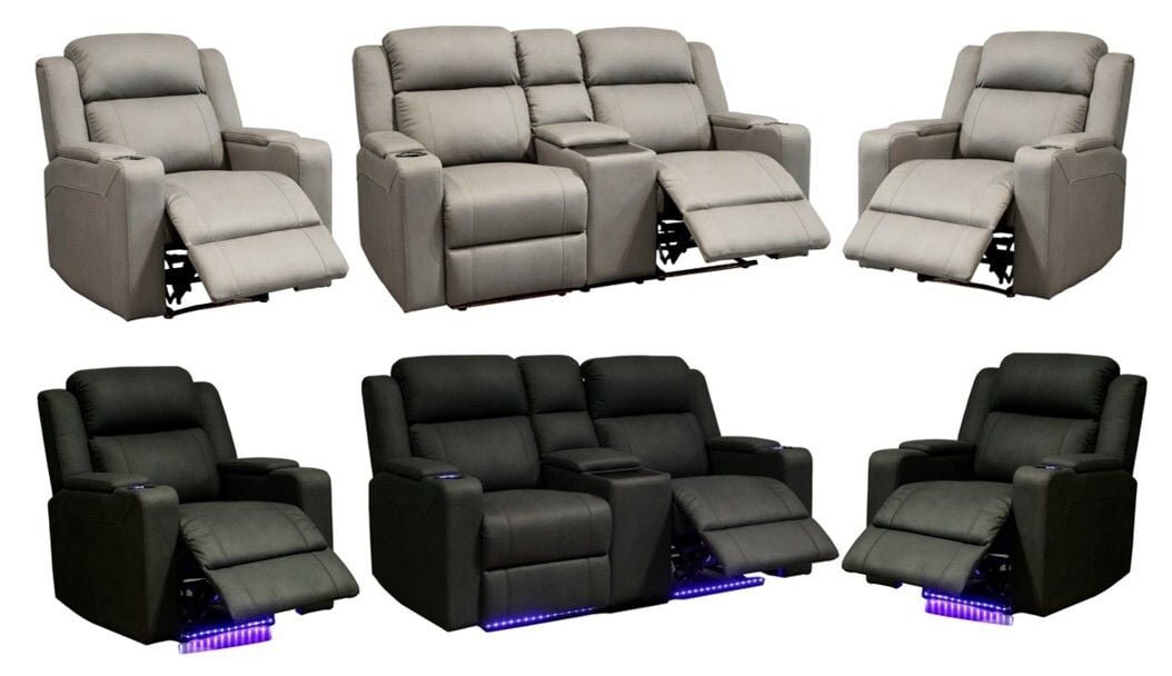 Academy 2 Seater Electric Reclining Lounge Suite