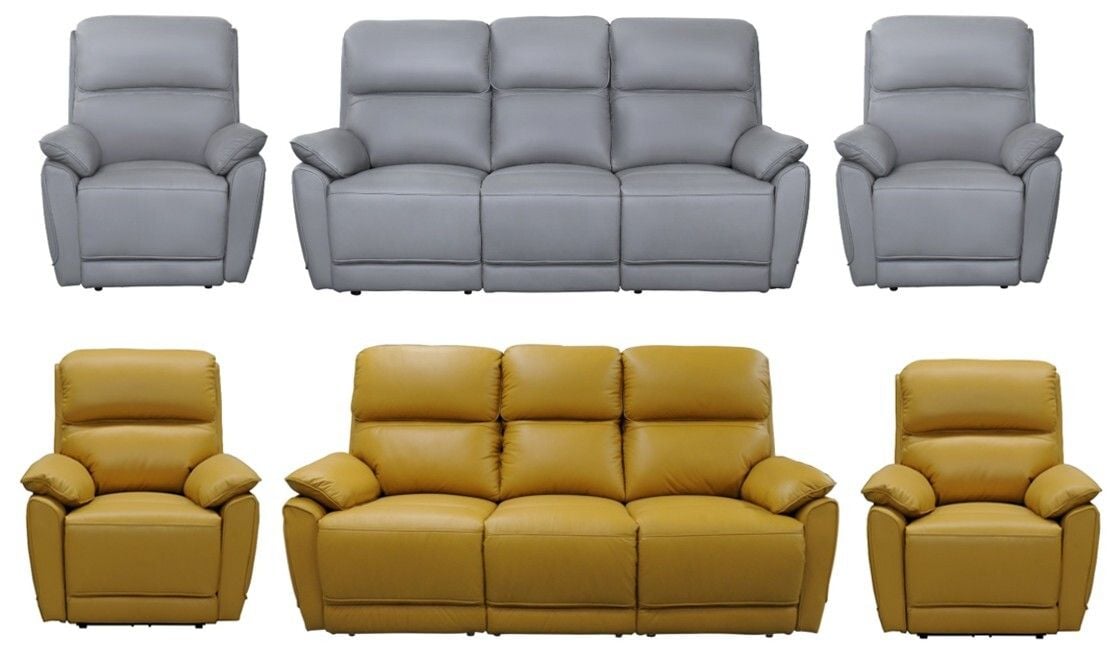 York Leather Reclining Lounge Suite Main York Leather Reclining Lounge Suite Main