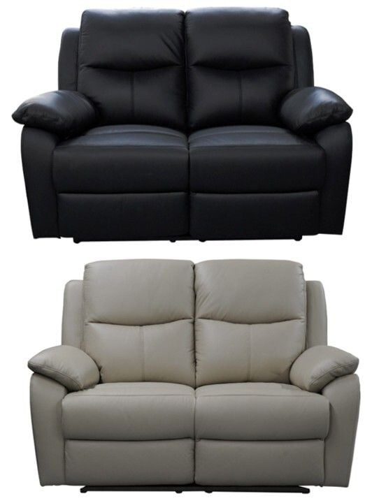 Sussex 2 Seater Leather Reclining Lounge Main Sussex 2 Seater Leather Reclining Lounge Main