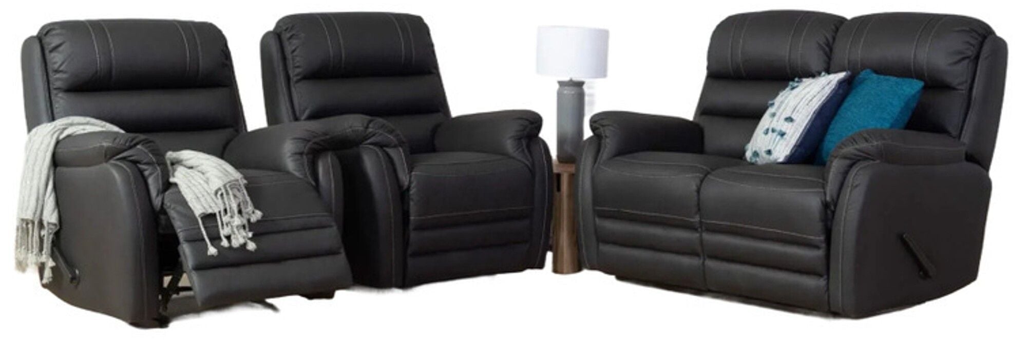 Wisconsin 2 Seater Reclining Lounge Suite