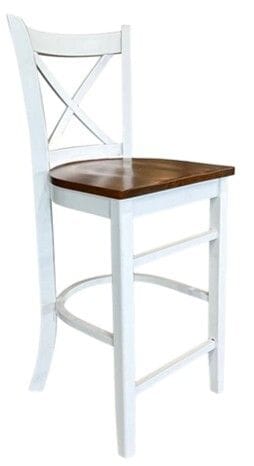Crossback Two-Tone Bar Stool - Set of 2