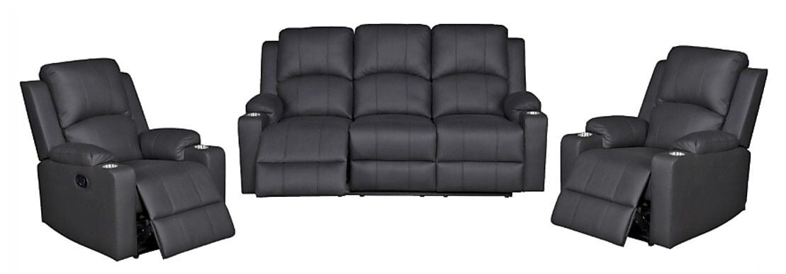 Tucson 3 Seater Reclining Lounge Suite Main Tucson 3 Seater Reclining Lounge Suite Main