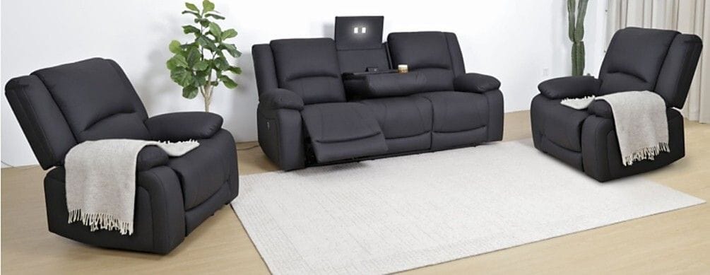 Baxtor 3 Seater Electric Lounge Suite