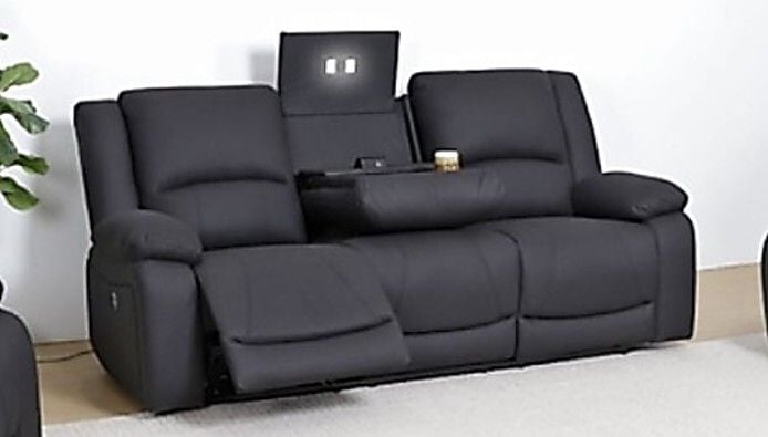 Baxtor 3 Seater Electric Recliner Lounge Main Baxtor 3 Seater Electric Recliner Lounge Main