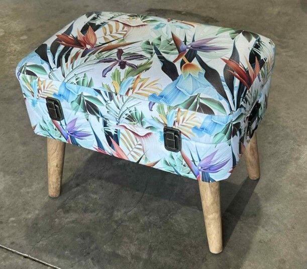 Birds Of Paradise Storage Seat - Small Main Birds Of Paradise Storage Seat - Small Main