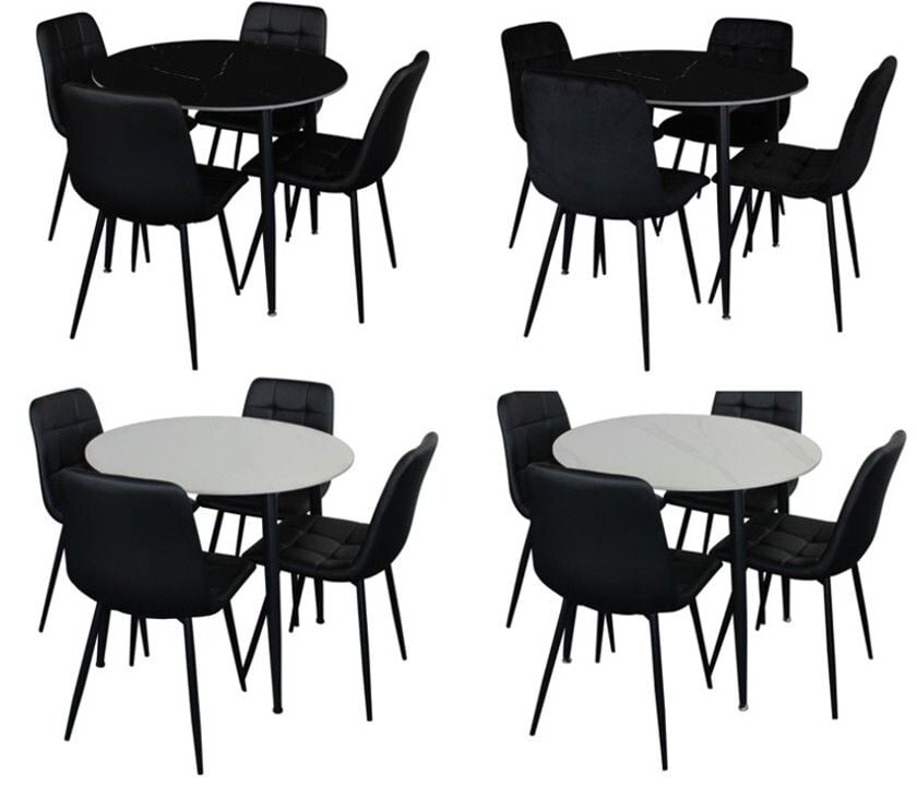 Fiore 5 Piece Round Dining Suite