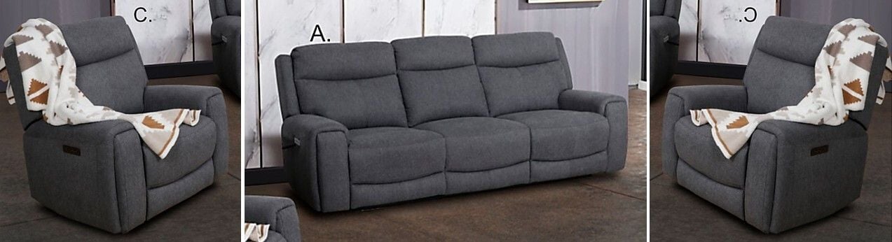 Frontier 3 Seater Electric Lounge Suite