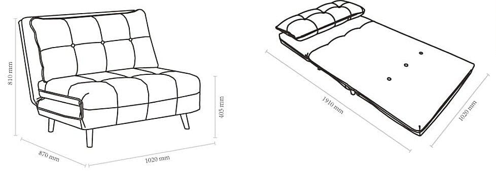 Layla Fold Out Sofa Bed Related
