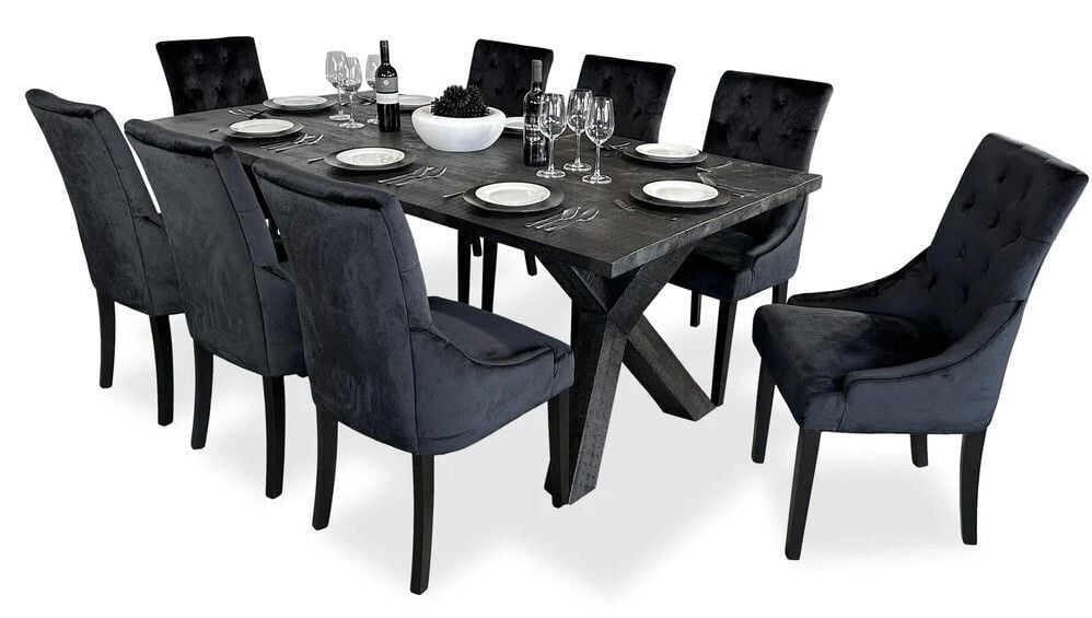 Sussex 9 Piece Dining Suite - Riga Chair