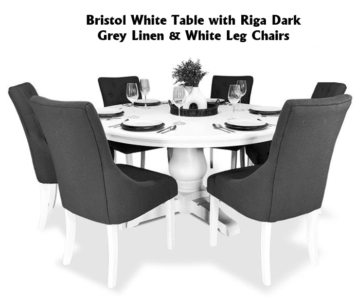 Bristol 7 Piece Dining Suite with Riga Chairs - 1500mm Related Bristol 7 Piece Dining Suite with Riga Chairs - 1500mm Related