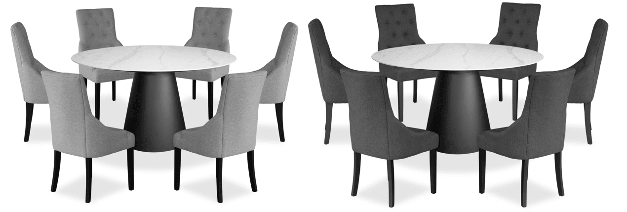 Inspire 7 Piece Dining Suite with Riga Chairs