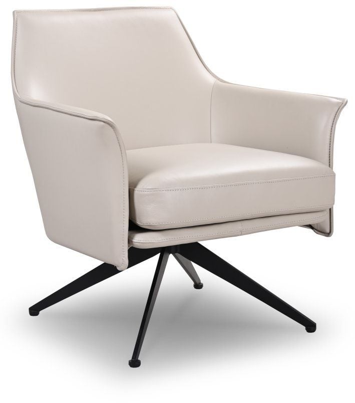 Baril Leather Swivel Chair