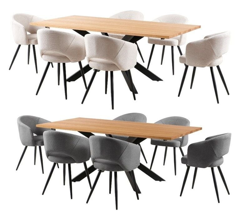 Barlow 7 Piece Dining Suite with Matzo Chairs