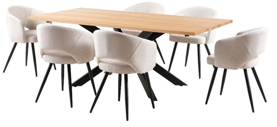 Barlow 7 Piece Dining Suite with Matzo Chairs Related Barlow 7 Piece Dining Suite with Matzo Chairs Related