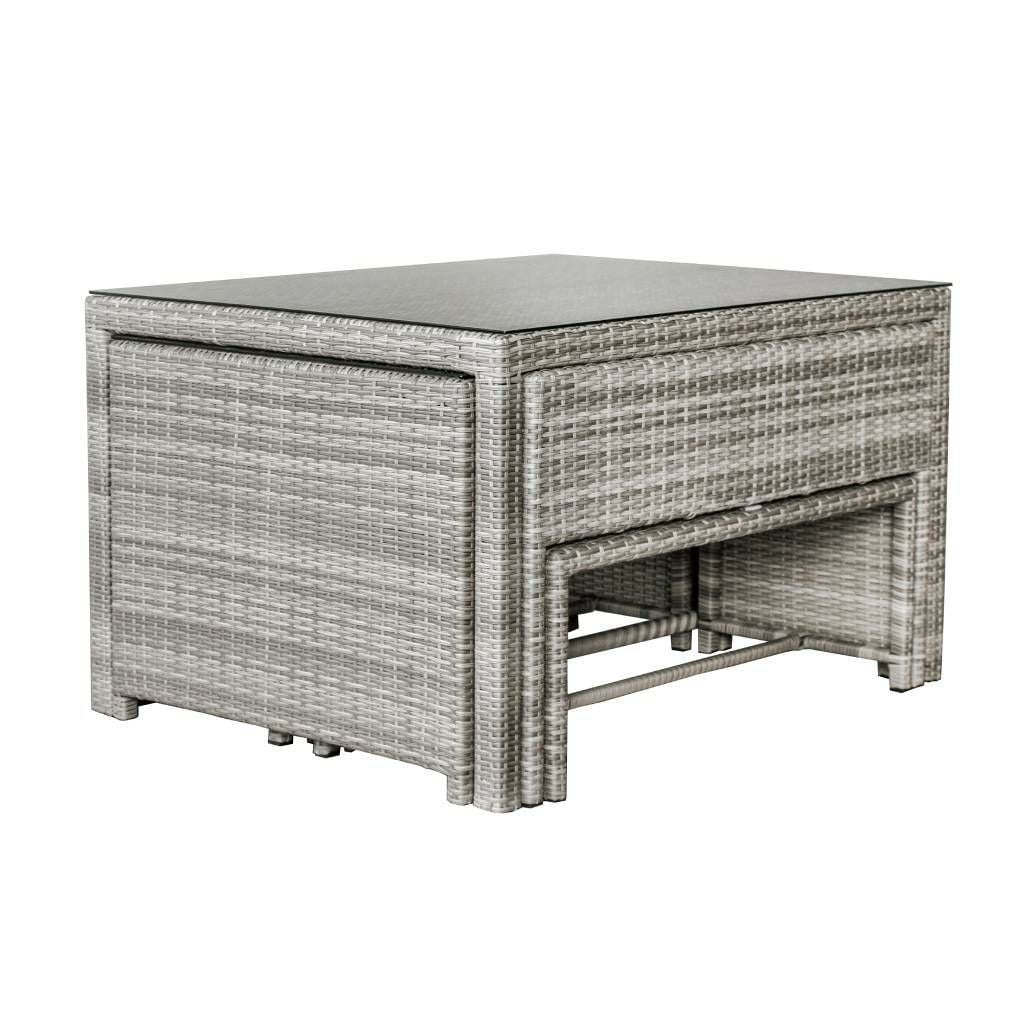 Monte 6 Piece Nested Dining Set with Bench Seats Related Monte 6 Piece Nested Dining Set with Bench Seats Related