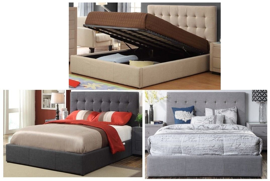 Brooklyn Gas Lift King Bed Main Brooklyn Gas Lift King Bed Main