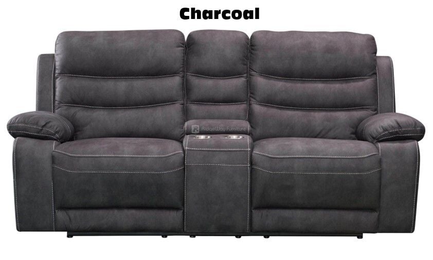 Brooklyn 2 Seater Reclining Lounge with Console Main