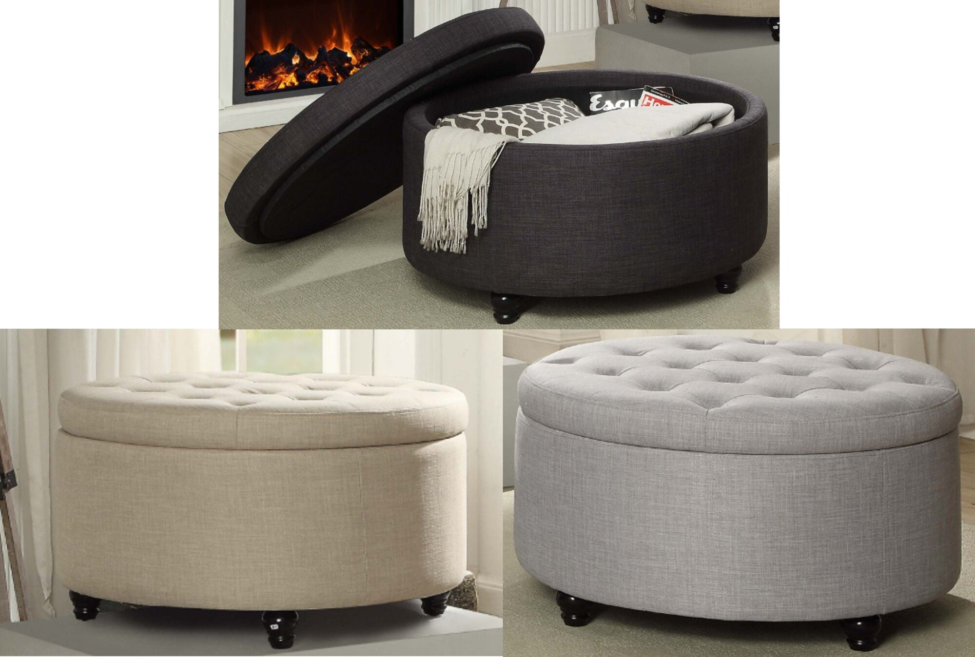 Baron Round Ottoman