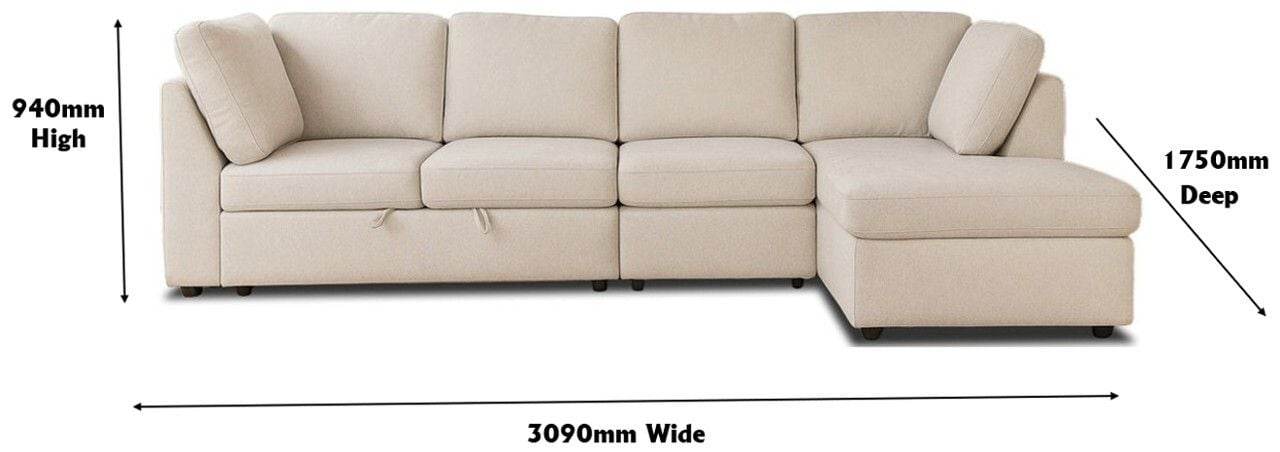 Madison Modular Chaise Lounge With Sofa Bed Related
