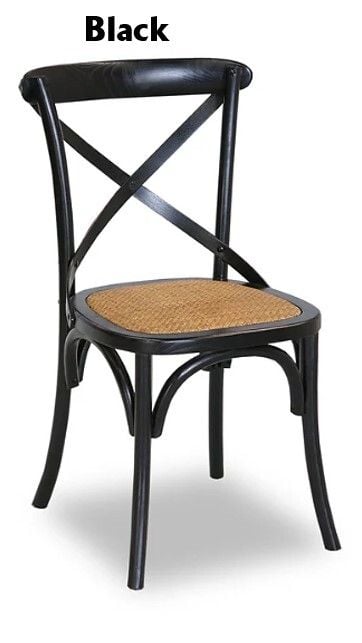 Foundry 7 Piece Dining Suite with Black Crossback Chairs Related