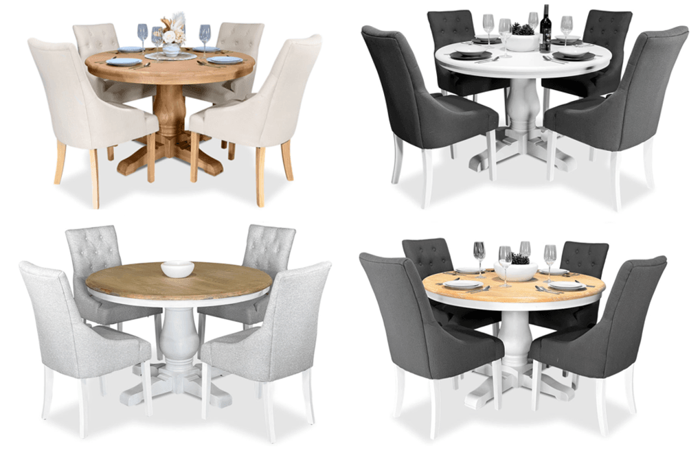 Bristol 5 Piece Dining Suite with Riga Chairs - 1200mm