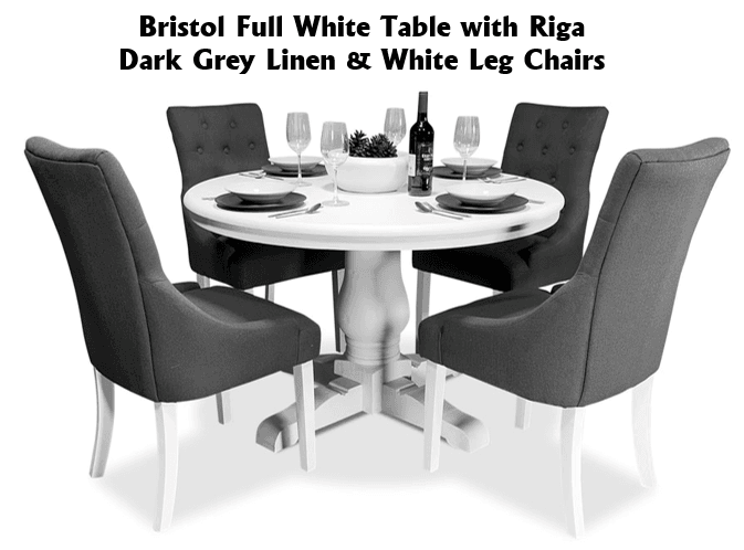 Bristol 5 Piece Dining Suite with Riga Chairs - 1200mm Related