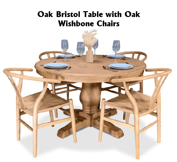 Bristol 5 Piece Dining Suite with Wishbone Chairs - 1200mm Related Bristol 5 Piece Dining Suite with Wishbone Chairs - 1200mm Related