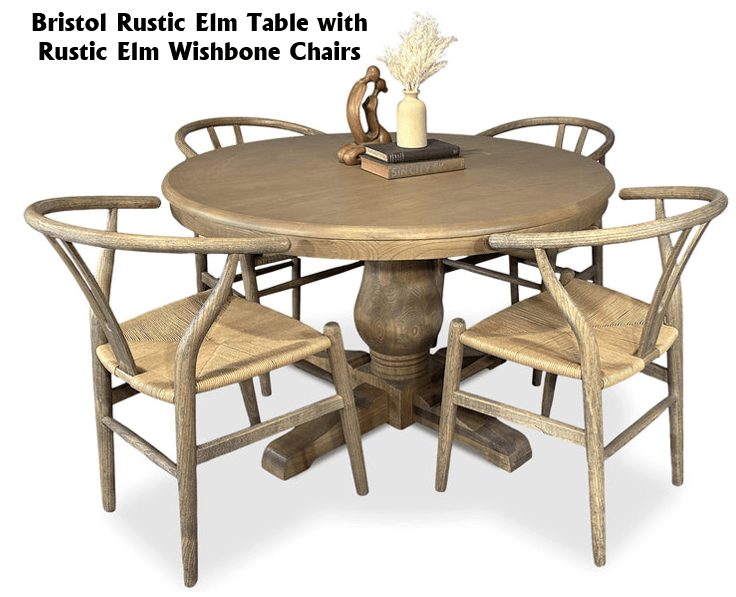 Bristol 5 Piece Dining Suite with Wishbone Chairs - 1200mm Related