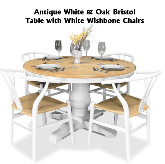 Bristol 5 Piece Dining Suite with Wishbone Chairs - 1200mm Related Bristol 5 Piece Dining Suite with Wishbone Chairs - 1200mm Related