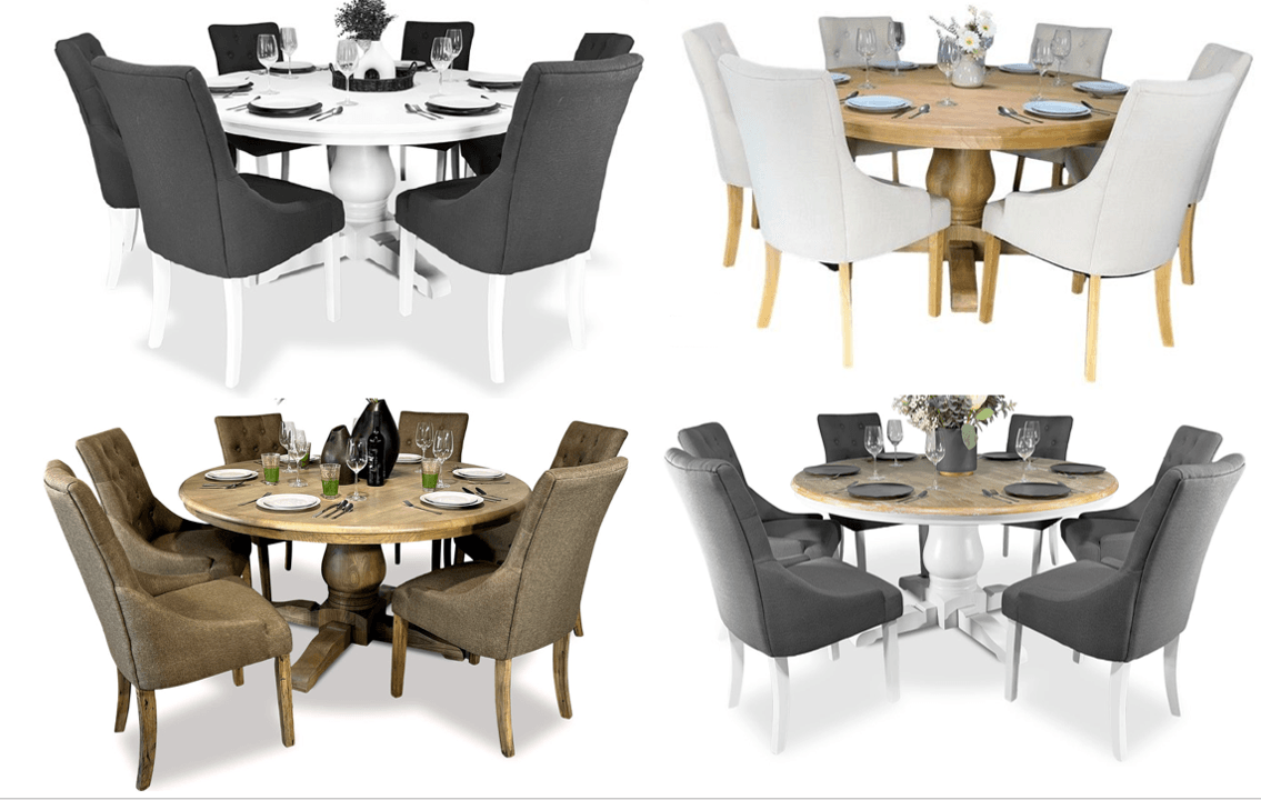 Bristol 7 Piece Dining Suite with Riga Chairs - 1500mm
