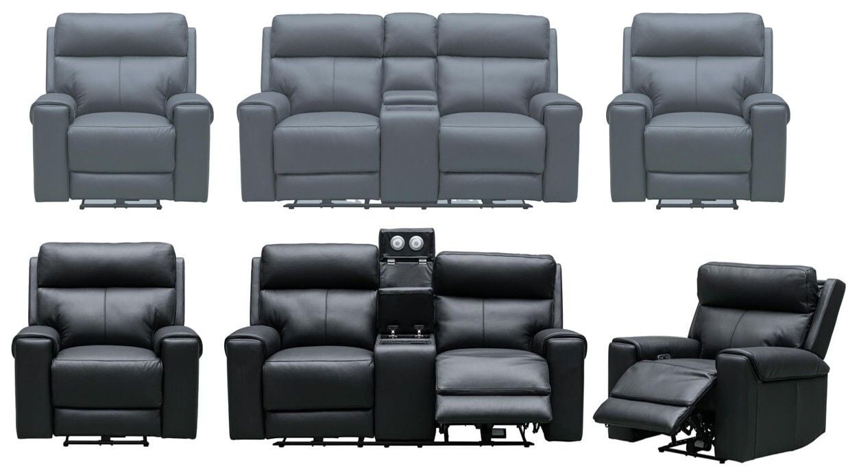 Olivia 2 Seater Leather Electric Reclining Lounge Suite Main Olivia 2 Seater Leather Electric Reclining Lounge Suite Main